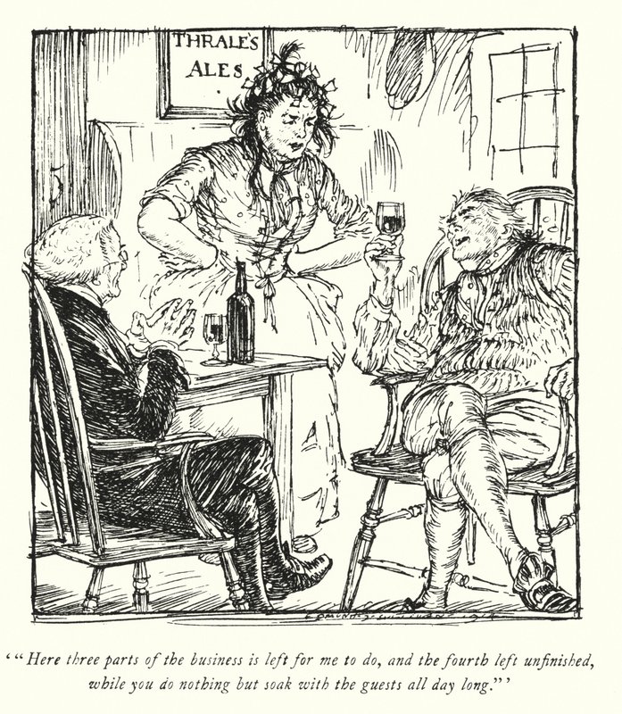 Illustration for The Vicar of Wakefield by Oliver Goldsmith (litho) بواسطة ادموند جوزيف سوليفان