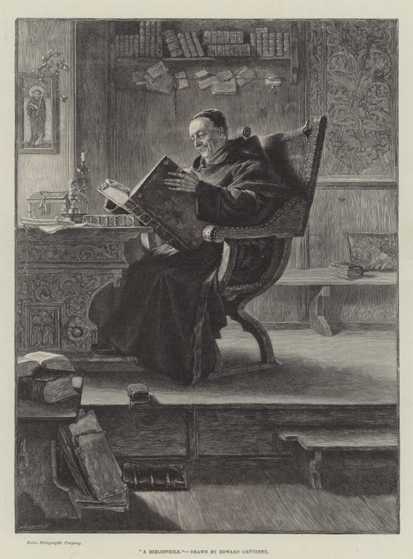 A Bibliophile بواسطة إدوارد فون جروتزنر