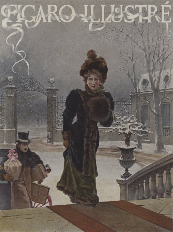 للأطفال. غلاف لو فيغارو إيلوستري ، يناير 1893 (كروموتوبوجراف) بواسطة إدواردو توفانو
