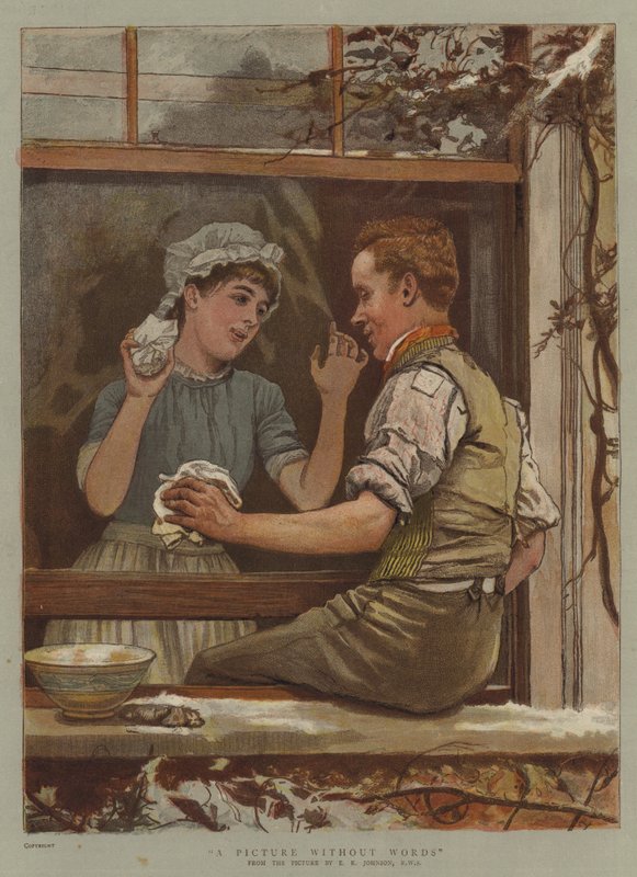 صورة بدون كلمات (chromolitho) بواسطة إدوارد كيلينجورث جونسون