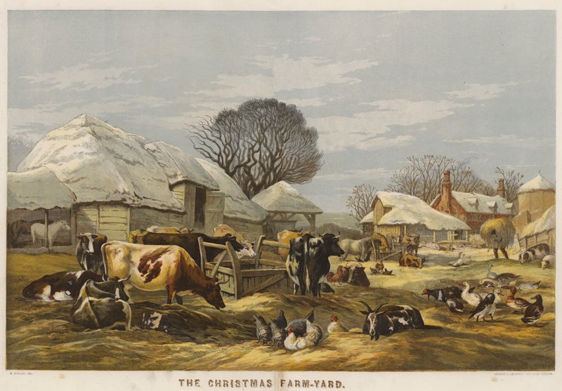 The Christmas Farm-Yard (chromolitho) بواسطة إدوارد دنكان