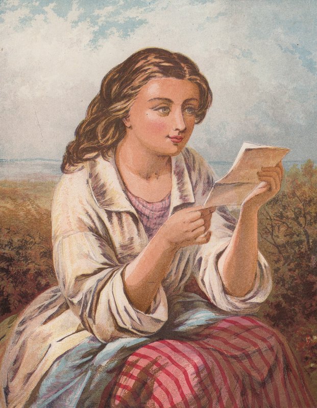 الرسالة (ليثو ملونة) بواسطة إدوارد جون كوبيت