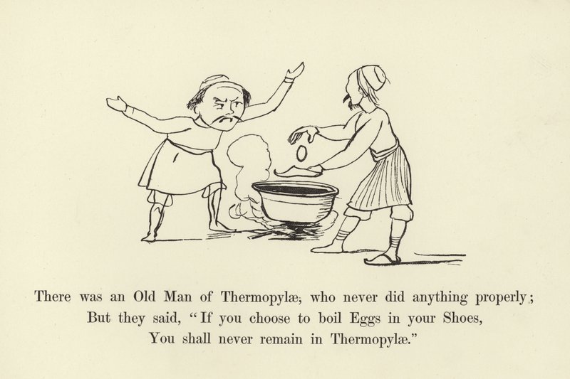 كان هناك رجل عجوز من Thermopylae ، لم يفعل أي شيء بشكل صحيح بواسطة إدوارد لير