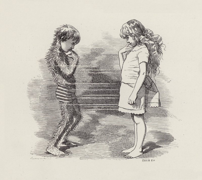 رسم توضيحي للأطفال الصغار بواسطة تشارلز كينجسلي (نقش) بواسطة إدوارد لينلي (بعد) سامبورن