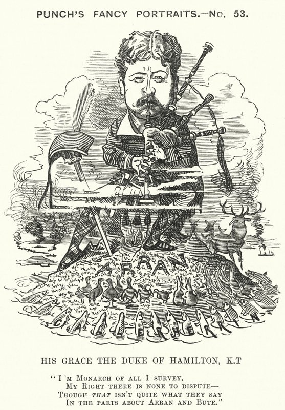 Punch cartoon: William Douglas Hamilton بواسطة إدوارد لينلي (بعد) سامبورن