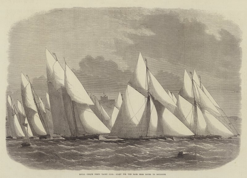 Royal Cinque Ports Yacht Club ، ابدأ السباق من دوفر إلى بولوني بواسطة إدوين ويدون