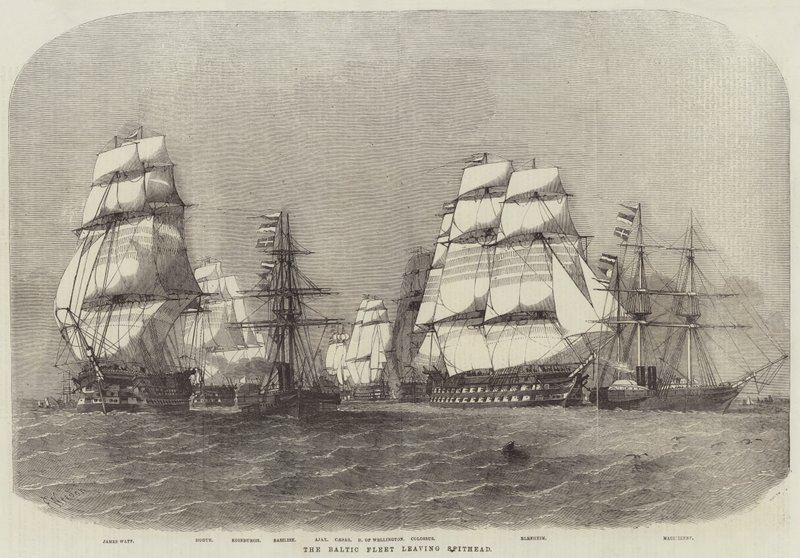 أسطول بحر البلطيق يغادر Spithead بواسطة إدوين ويدون