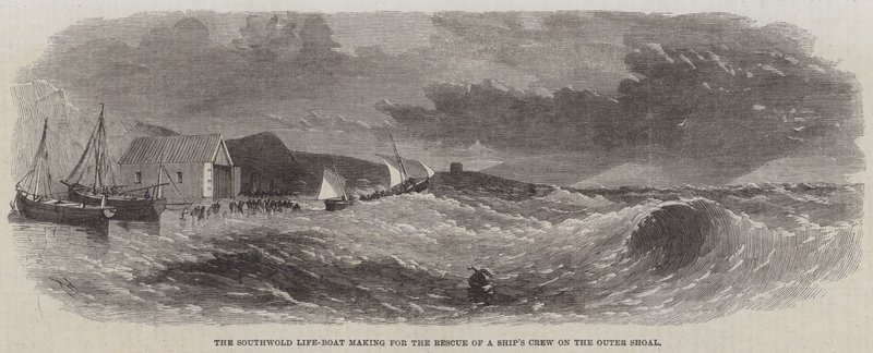 The Southwold Life-Boat صنع لإنقاذ طاقم السفينة على المياه الضحلة بواسطة إدوين ويدون