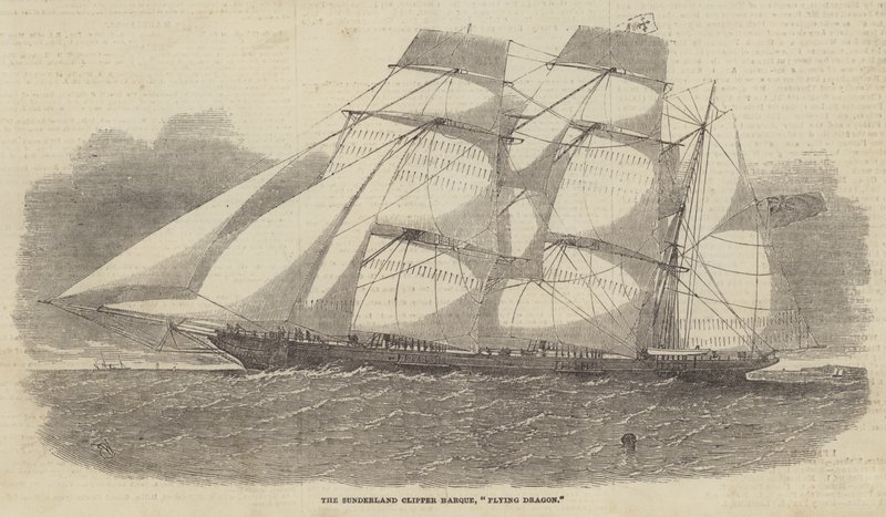 The Sunderland Clipper Barque ، الطائر الطائر بواسطة إدوين ويدون