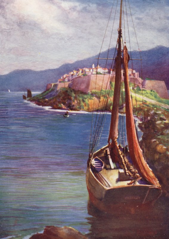 Corsica: Calvi (colour litho) بواسطة إدوين آرثر نوربوري