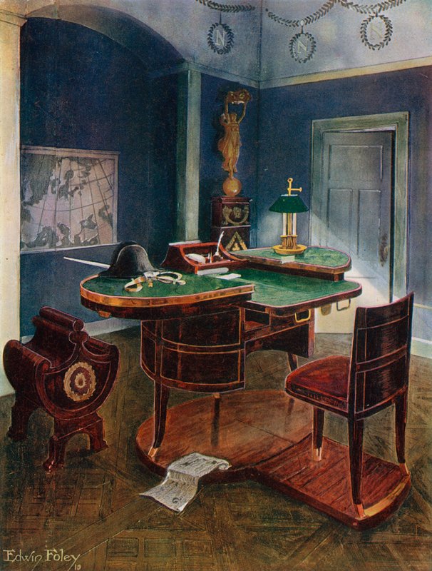 Bureau de Campagne and Bureau en Boite of Napoleon the First، Chateau de la Malmaison، France بواسطة إدوين جون فولي