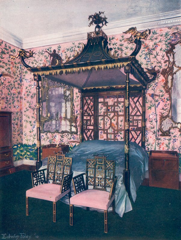 غرفة Chippendale الصينية في Badminton House بواسطة إدوين جون فولي