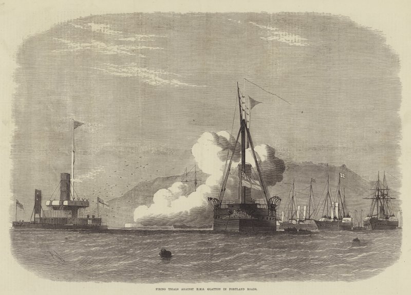 إطلاق النار ضد HMS Glatton في طرق بورتلاند بواسطة إدوين ويدون