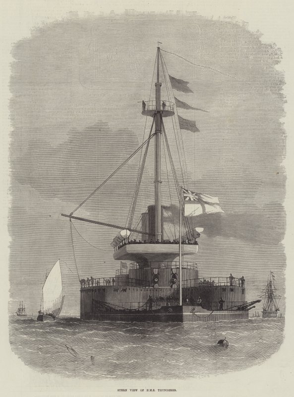 نظرة صارمة من HMS Thunderer بواسطة إدوين ويدون