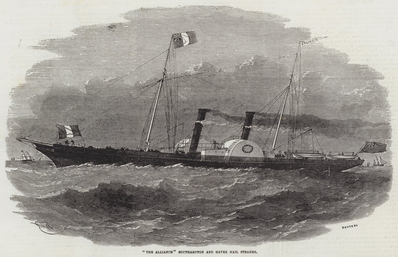 The Alliance Southampton and Havre Mail Steamer بواسطة إدوين ويدون