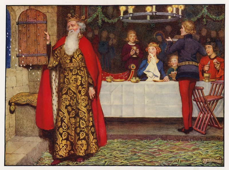 الأناشيد: Good King Wenceslas (color litho) بواسطة إليانور فورتسكو بريكديل