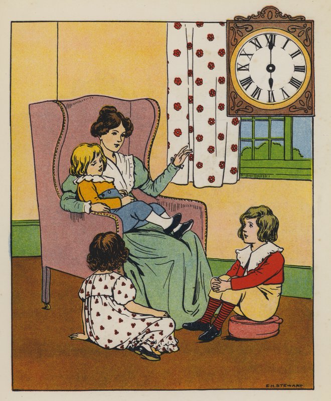 Story time (colour litho) بواسطة إليز هـ. ستيوارت
