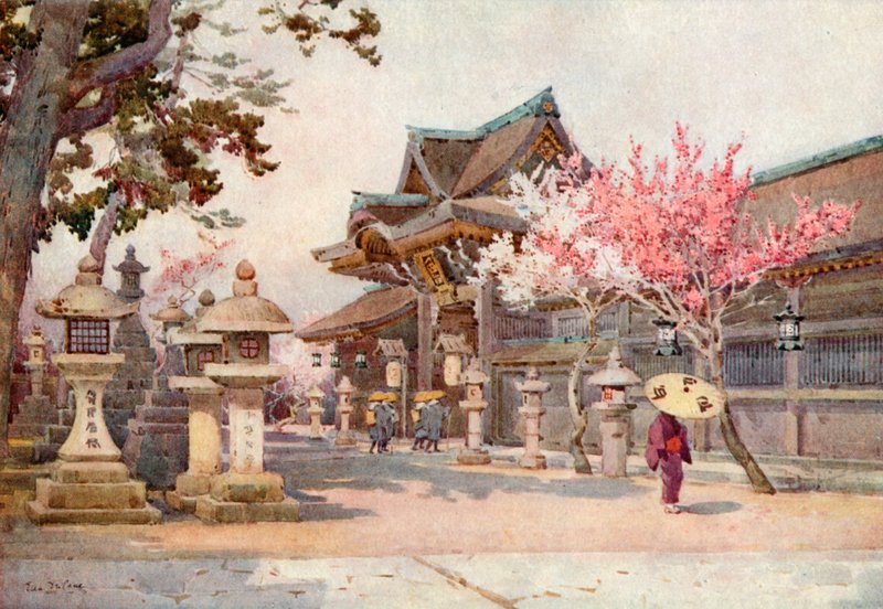 في Kitano Tenjin (لون litho) بواسطة إيلا دو كين