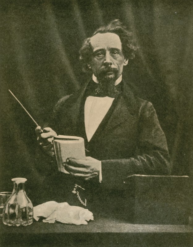 تشارلز ديكنز ، إعطاء قراءة ، 1859 بواسطة مصور انجليزى