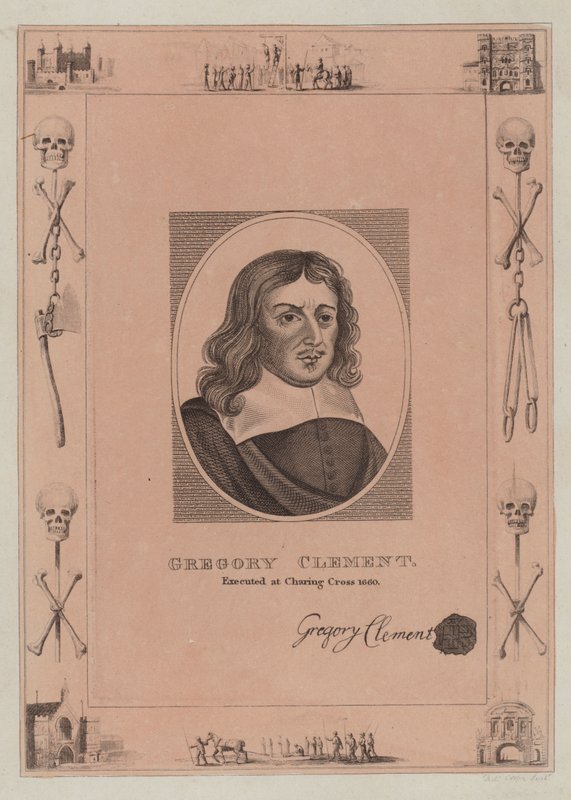 تم تنفيذ جريجوري كليمنت في Charing Cross 1660 بواسطة مدرسة اللغة الإنجليزية