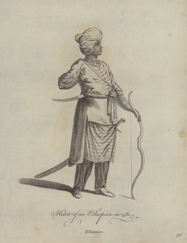 عادة إثيوبي عام 1581 بواسطة مدرسة اللغة الإنجليزية