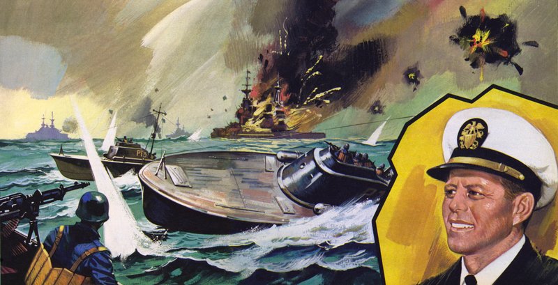 كان الحظ في جانب الملازم جون كينيديز في عام 1943 بواسطة مدرسة اللغة الإنجليزية