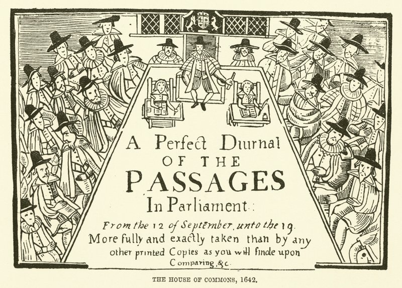 بيت العموم ، 1642 بواسطة مدرسة اللغة الإنجليزية