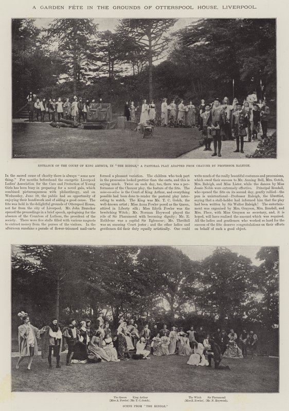 A Fete Garden in the Grounds of Otterspool House، Liverpool بواسطة مصور انجليزى