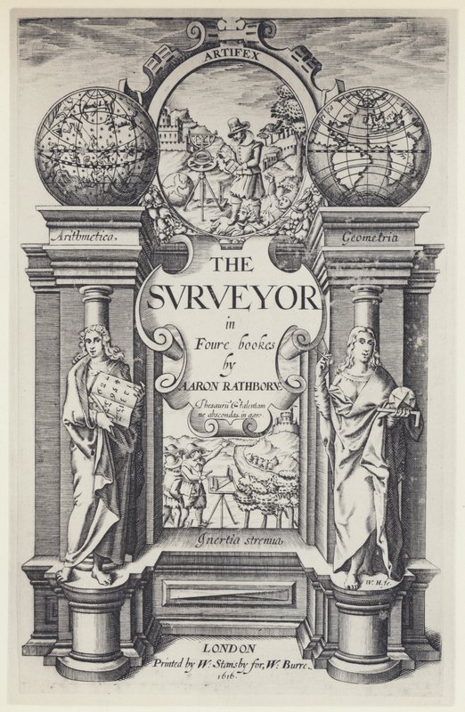 A Rathbone, The Surveyor, W Stansby for W Burre 1616 (b/w photo) بواسطة مصور انجليزى