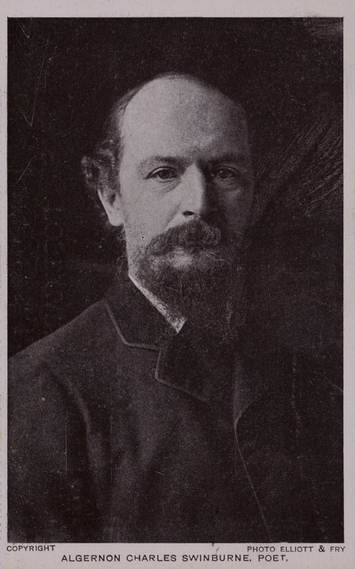 ألجرنون تشارلز سوينبرن (1837-1909) ، شاعر إنجليزي وكاتب مسرحي بواسطة مصور انجليزى