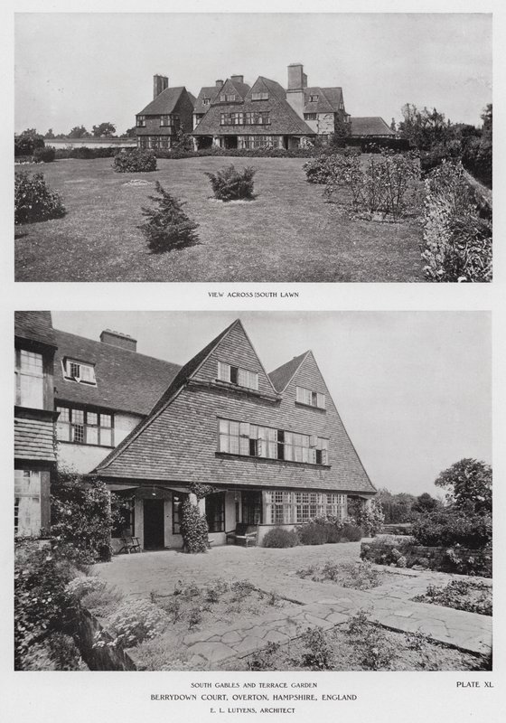 Berrydown Court ، Overton ، Hampshire ، إنجلترا (b / w photo) بواسطة مصور انجليزى