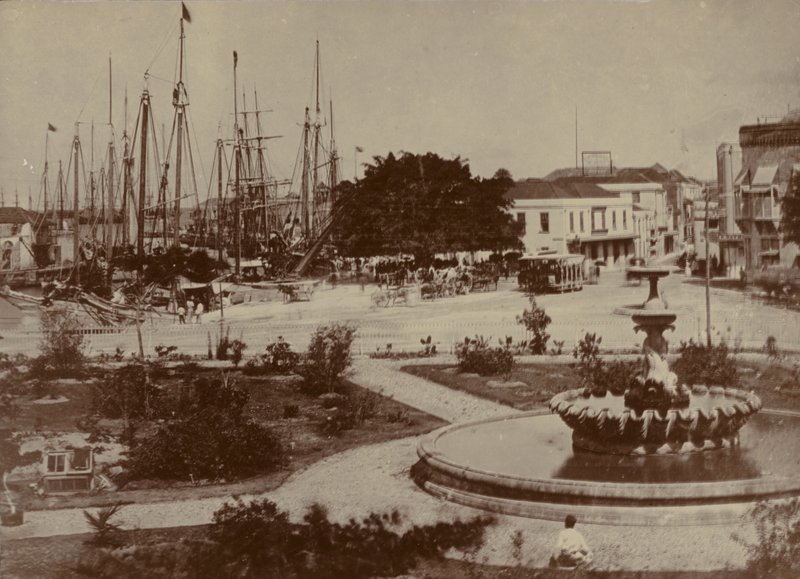 ميناء بريدجتاون ، حوالي عام 1900 بواسطة مصور انجليزى