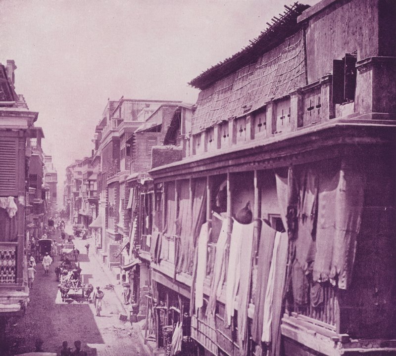 بورا بازار ، كلكتا بواسطة مصور انجليزى