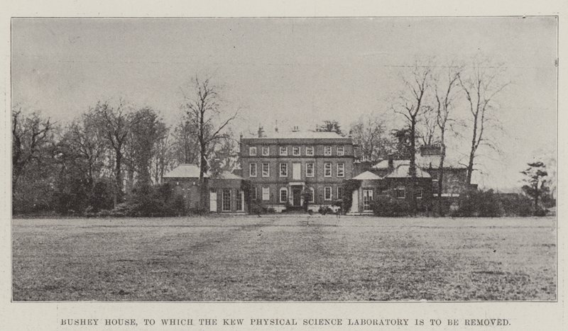 Bushey House ، الذي سيتم تدمير مختبر Kew للعلوم الفيزيائية بواسطة مصور انجليزى
