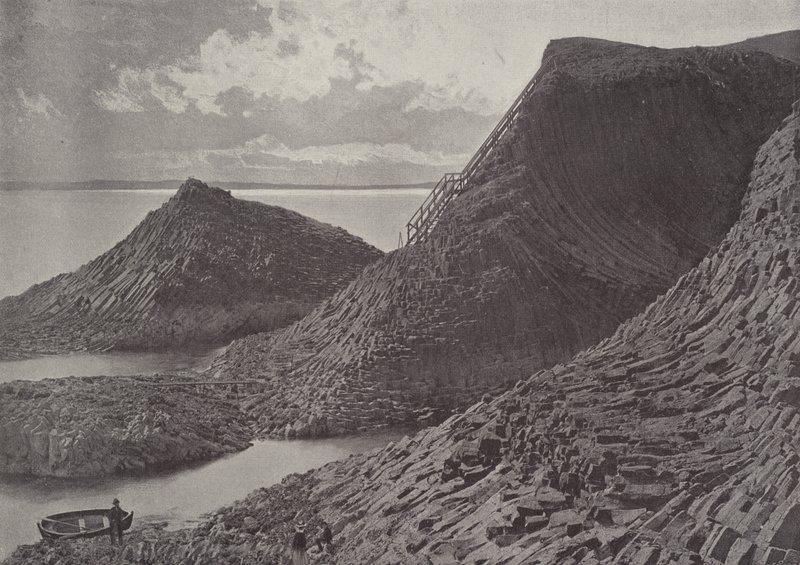 كهف المحارة ، ستافا بواسطة مصور انجليزى