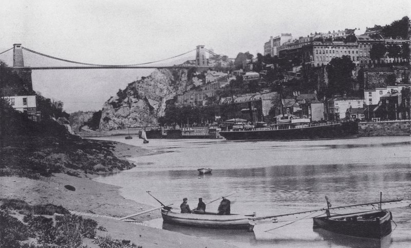 كليفتون والجسر المعلق (صورة b / w) بواسطة مصور انجليزى