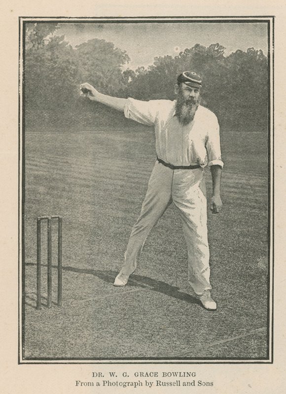 لاعب الكريكيت الدكتور WG Grace بواسطة مصور انجليزى