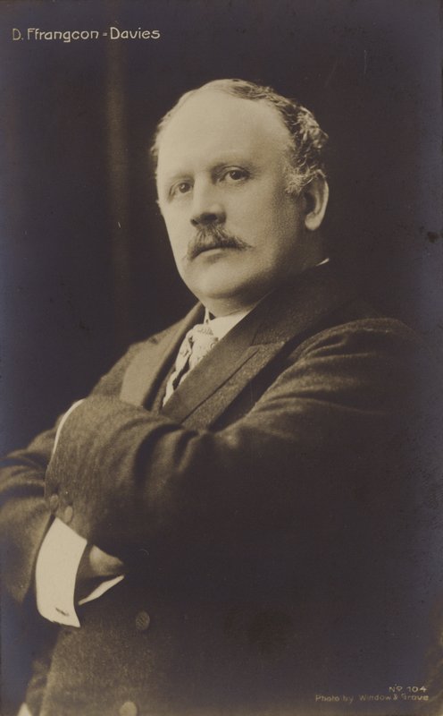 ديفيد Ffrangcon-Davies ، مغني الباريتون الويلزي (1855-1918) بواسطة مصور انجليزى