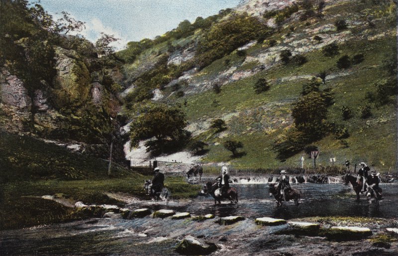 Dovedale ، The Stepping Stones بواسطة مصور انجليزى