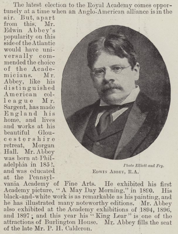 Edwin Abbey, RA  بواسطة مصور انجليزى