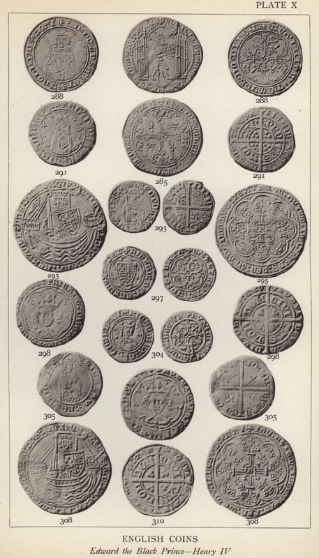 English Coins, Edward the Black Prince, Henry IV (b/w photo) بواسطة مصور انجليزى