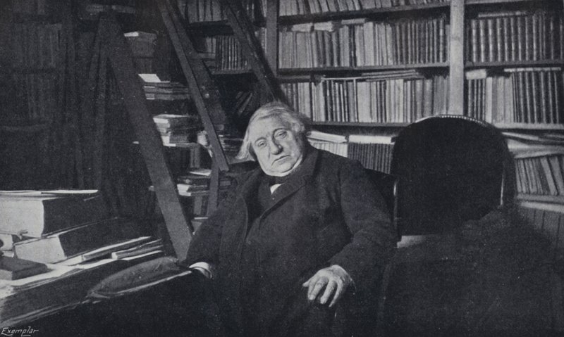 Ernest Renan in his Study (b/w photo) بواسطة مصور انجليزى