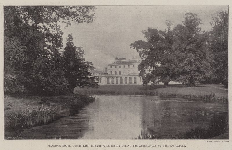 Frogmore House ، حيث سيقيم الملك إدوارد خلال التعديلات في قلعة وندسور بواسطة مصور انجليزى