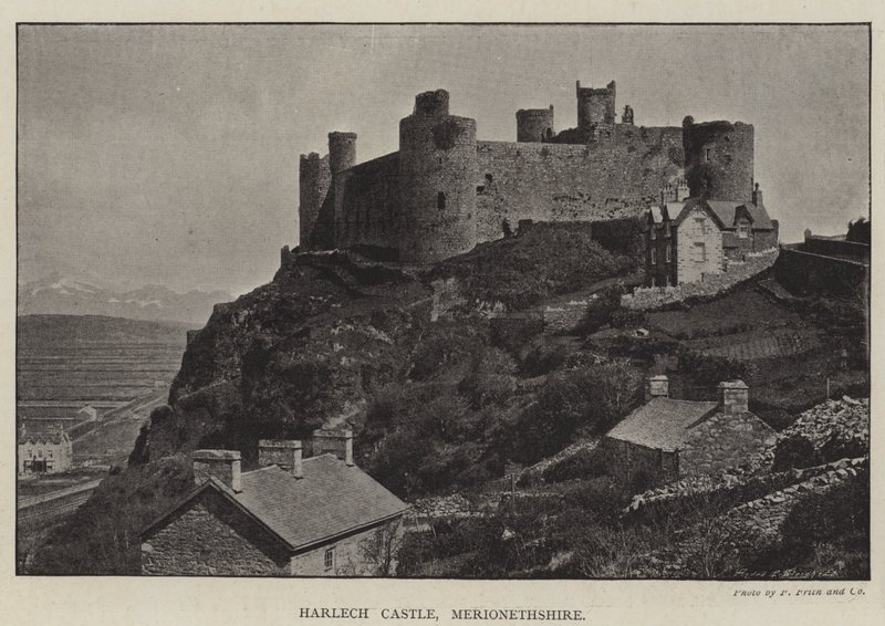 قلعة Harlech ، Merionethshire بواسطة مصور انجليزى