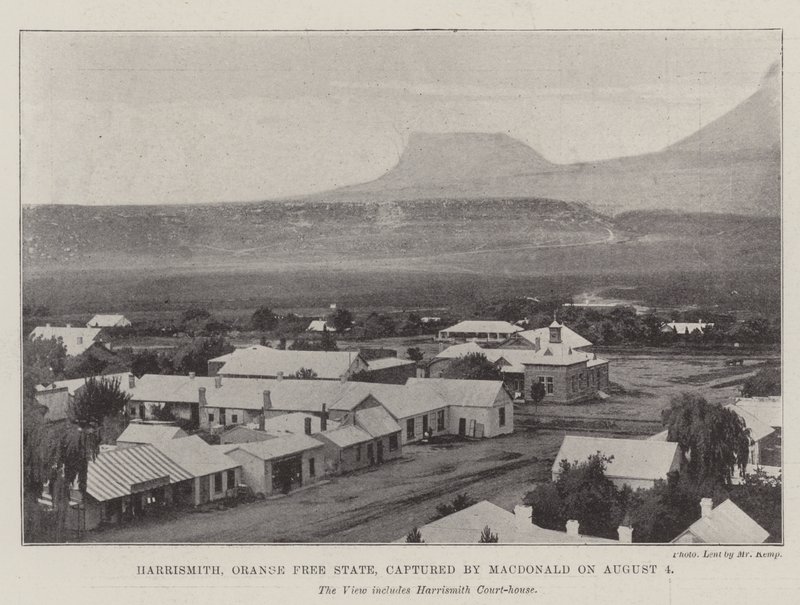 Harrismith ، Orange Free State ، استولى عليها ماكدونالد في 4 أغسطس بواسطة مصور انجليزى