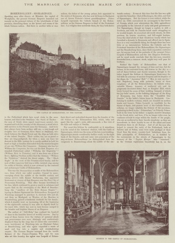 Hohenzollern-Sigmaringen بواسطة مصور انجليزى
