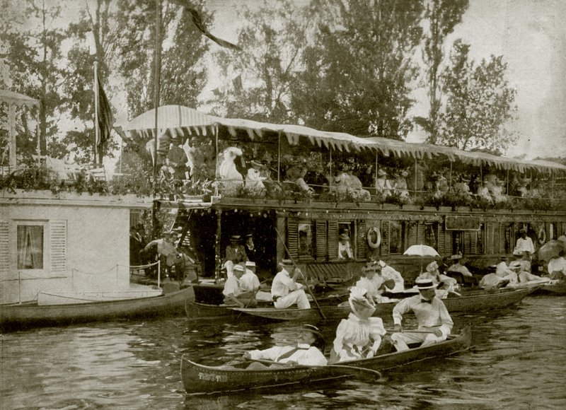 القوارب المنزلية في Henley (صورة b / w) بواسطة مصور انجليزى