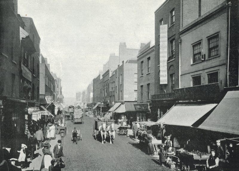 Hoxton ، شارع Pitfield (b / w photo) بواسطة مصور انجليزى