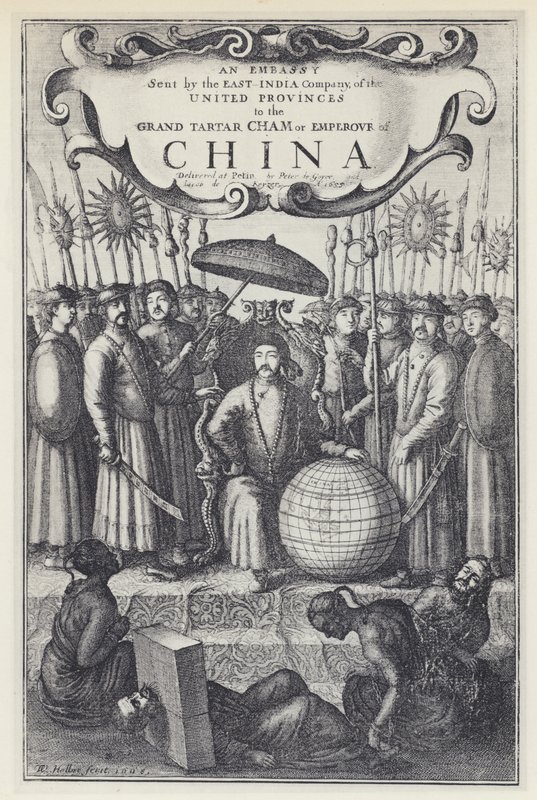 J Nieuhof, An Embassy sent by the East India Company to China, Tr J Ogilby 1673 (b/w photo) بواسطة مصور انجليزى