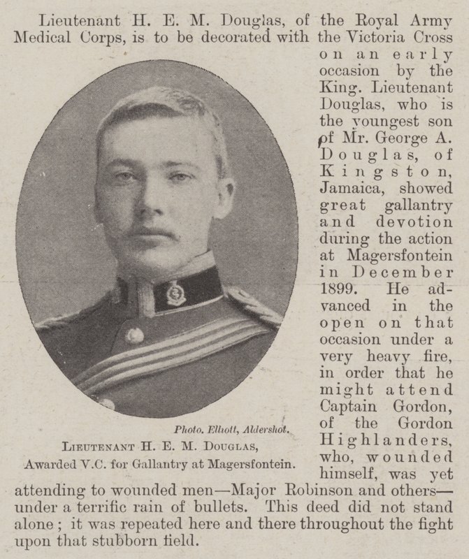 الملازم HEM Douglas ، منح VC لـ Gallantry في Magersfontein بواسطة مصور انجليزى